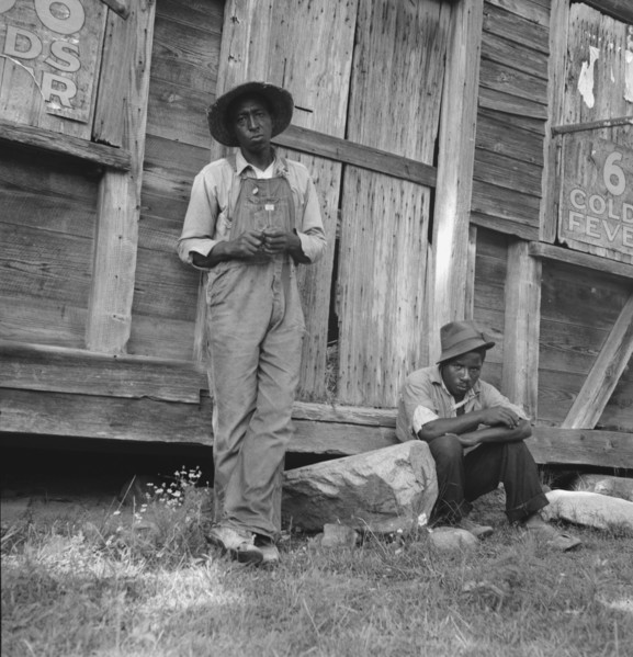 Tenant farmer and friend. Chatham County, North Carolina.