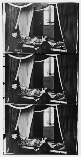Archbishop Hughes, prepared for burial, 1864 January.