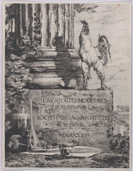 Frontispiece for the Society of Aqua-Fortistes, 1863.