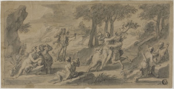 The Flight of the Centaur Nessus with Dejanina, n.d. Creator: Francois Verdier.