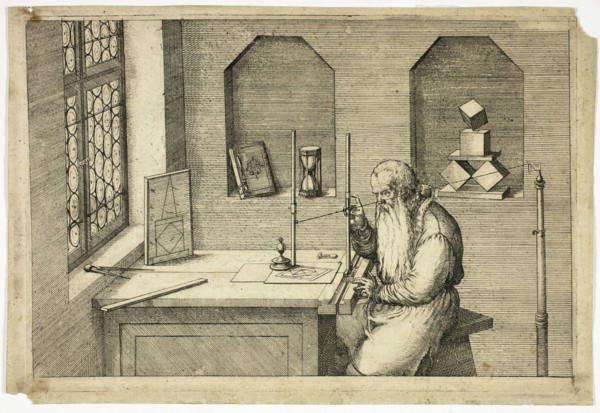 Portrait of Wenzel Jamnitzer in his Study, 1572/75.