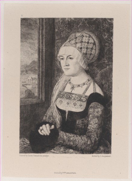 Portrait of a Woman, after Bernhard Strigel, 1871.