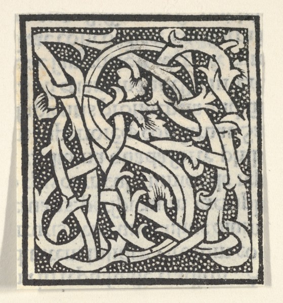 Initial letter S on patterned background, 1520.