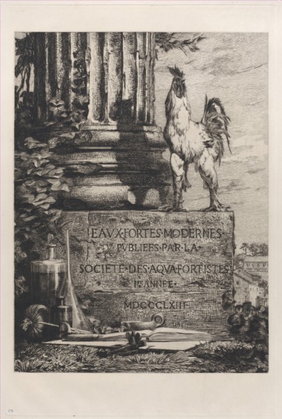 Frontispiece for the Society of Etchers, 1863.
