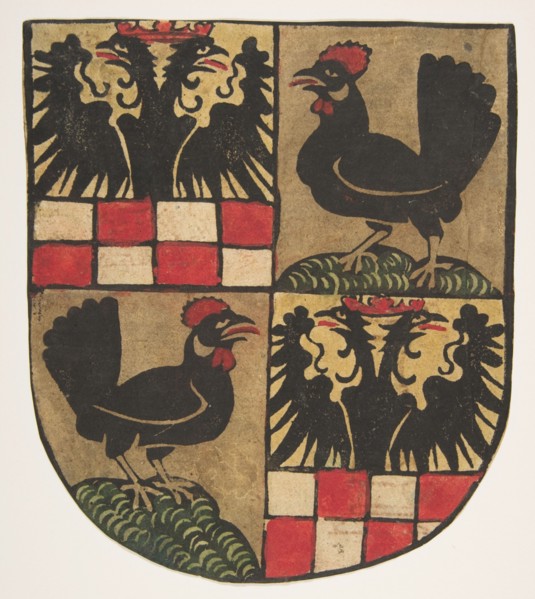 Arms of the Counts of Botenlauben, 1480-1500.