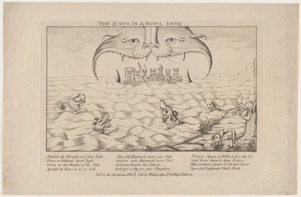 The Junto in a Bowl Dish, February 11, 1781.
