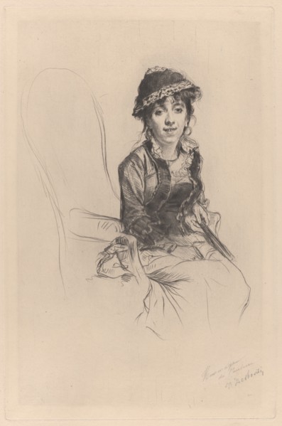Portrait of Emma Dauvilliers, about 1889.