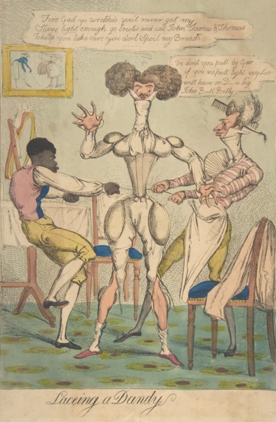 Laceing [sic] a Dandy, January 26, 1819.