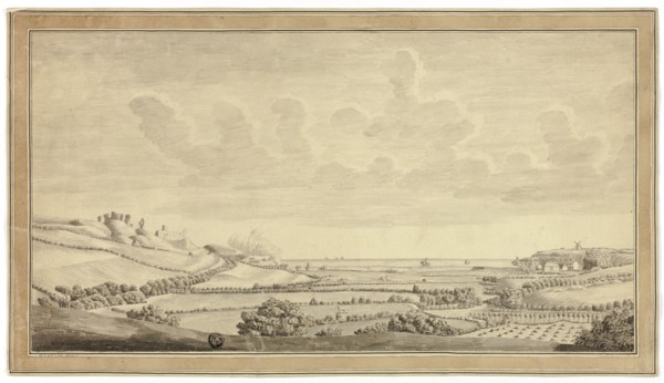 View of Farm Land Near the Sea, c.1770.