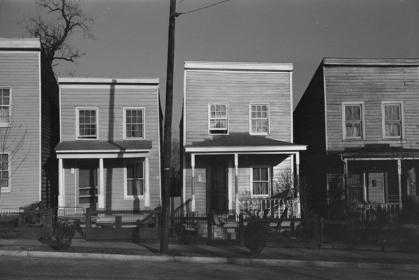 Frame houses. Fredericksburg, Virginia.