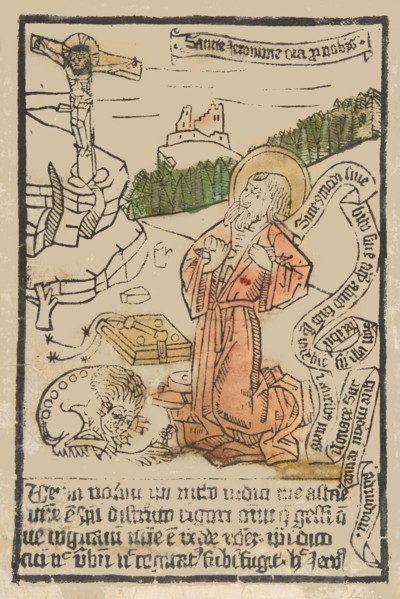 St. Jerome (Schr. 1551m), 15th century.