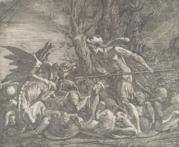 Cadmus killing the Dragon, ca. 1540-45.