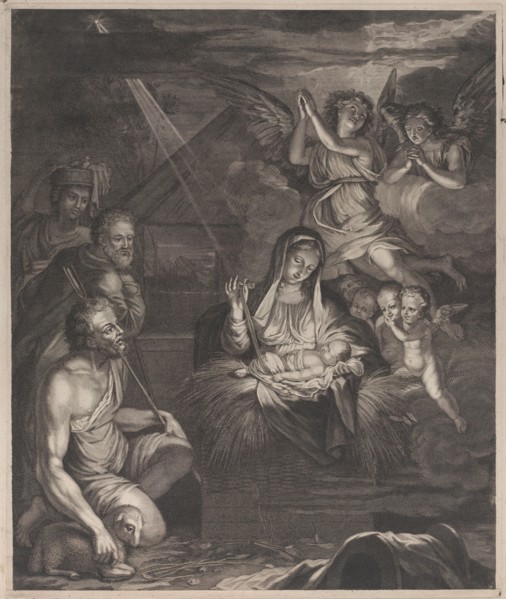 Adoration of the shepherds, 1500-1600.