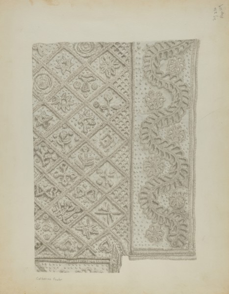 Tufted Candlewick Bedspread, c. 1939.