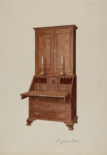 Secretary-desk Cabinet Top, c. 1937.