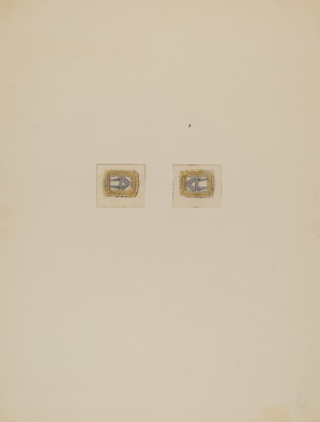 Gentleman's Stock Buckles, c. 1936.