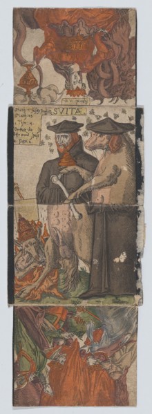 Metamorphic picture, 16th century.