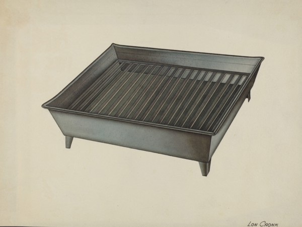 Shaker Tin Dish Drainer, c. 1941.