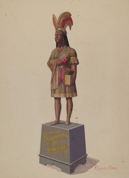 Tobacco Store Figure, 1935/1942.