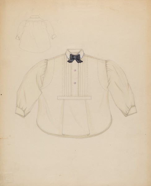 Man's Miniature Shirt, c. 1936.