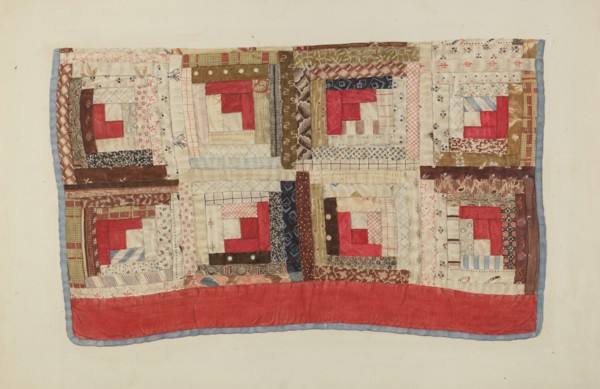 Patchwork Bedspread, 1935/1942.