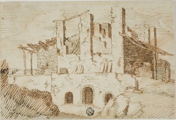 Ruins with Farm Shed, c. 1600.
