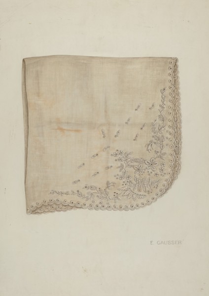Wedding Handkerchief, c. 1939.