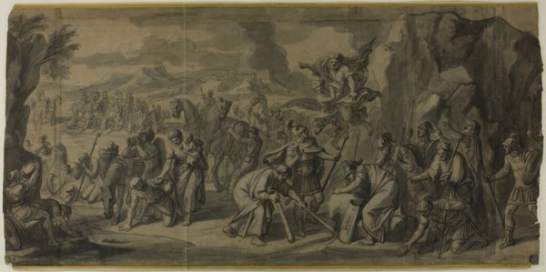 Moses Striking the Rock, n.d. Creator: Francois Verdier.