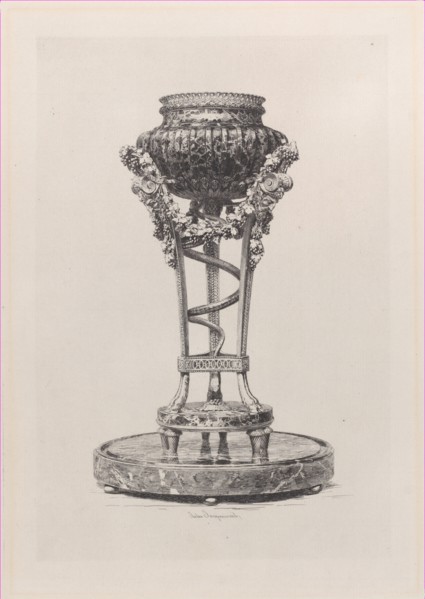 Trépied par Gouthières, 1866.