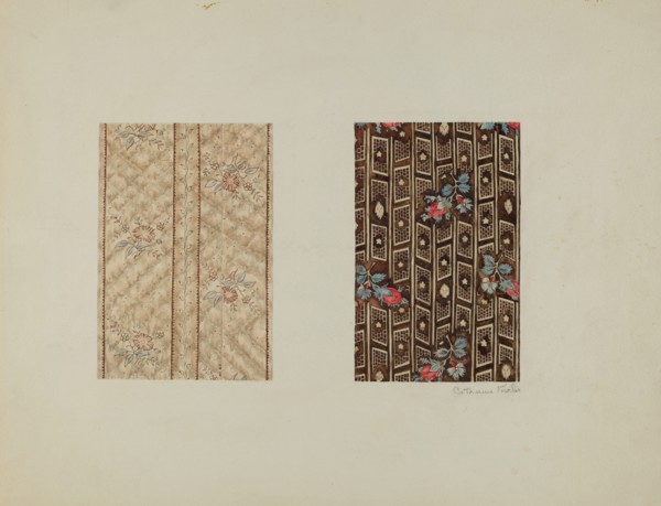 Chintzes from Quilt, c. 1938.