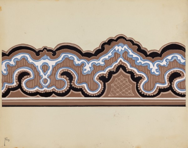 Wall Paper Border, c. 1937.