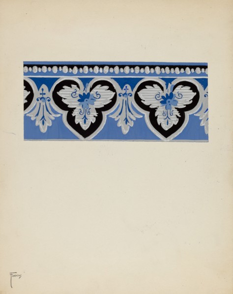 Wall Paper Border, c. 1937.