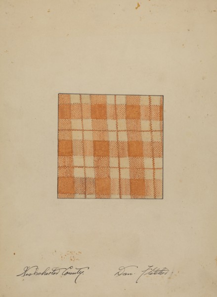 Hand Woven Linen, c. 1937.