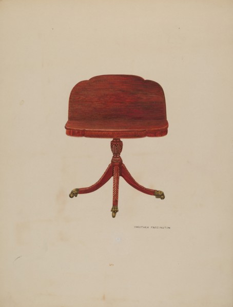 Drop Leaf Table, c. 1941.
