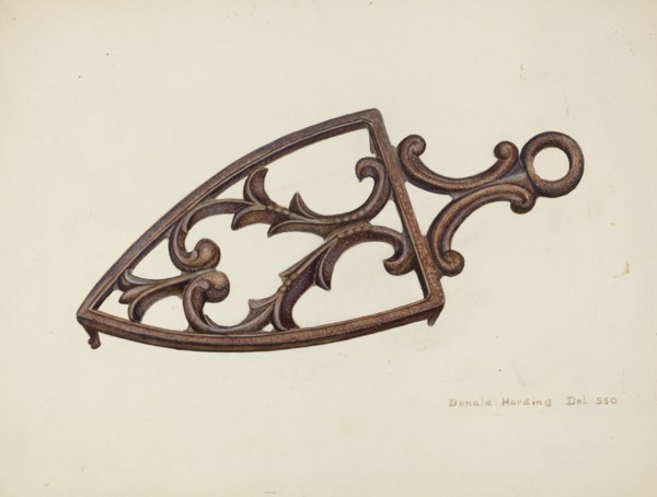 Flat Iron Stand, c. 1942.