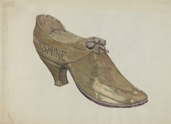 Shoe Shop Sign, c. 1937.