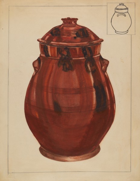 Jar with Cover, c. 1936.