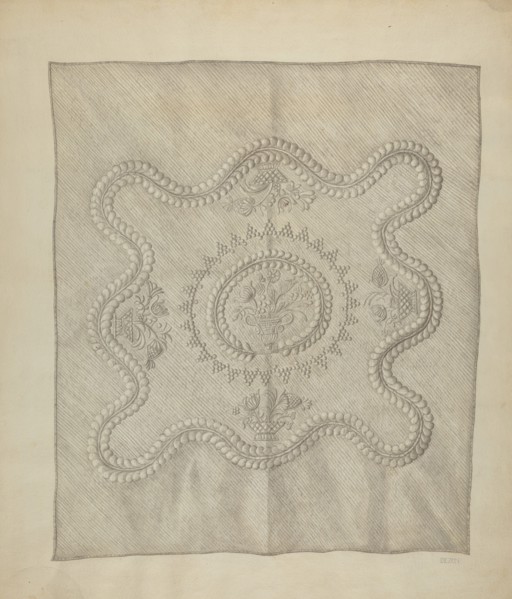Stuffed Quilt, c. 1939.