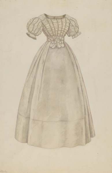 Wedding Dress, c. 1938.