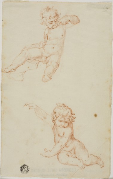 Two Seated Putti, n.d.