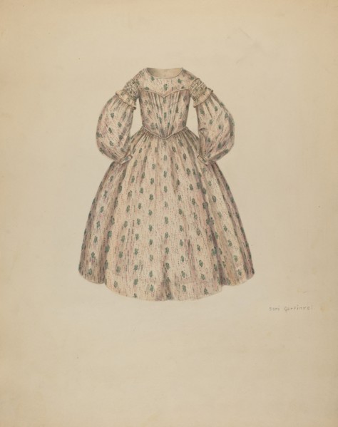 Girl's Dress, c. 1937.