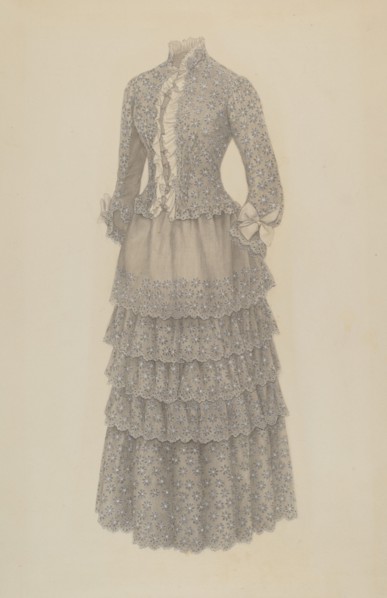 Bustle Dress, c. 1939.