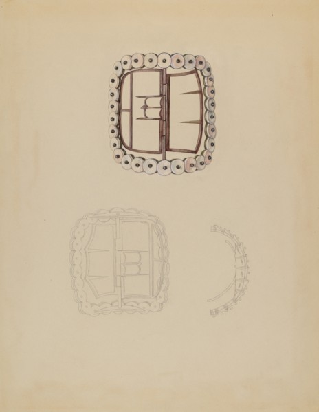 Shoe Buckle, c. 1937.