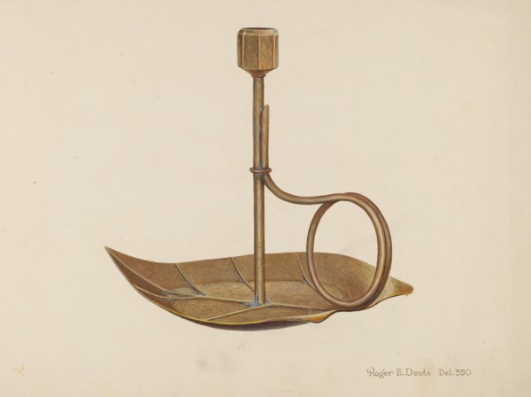 Candlestick, c. 1940.