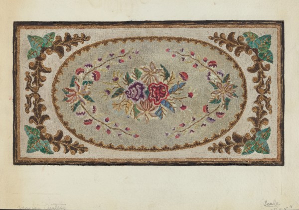 Hooked Rug, c. 1936.