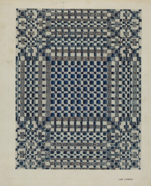 Coverlet, c. 1937.