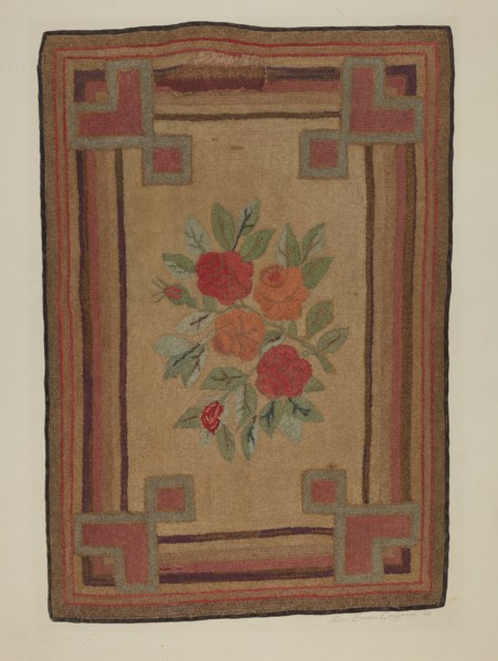 Hooked Rug, 1941.