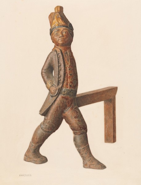Andiron, c. 1942.