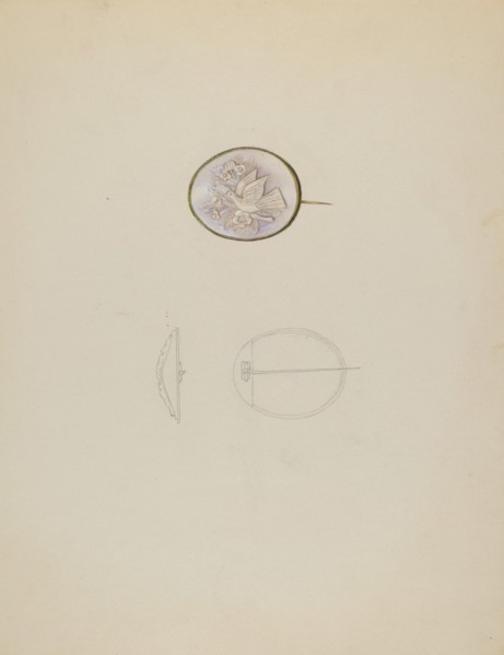 Brooch, c. 1937.