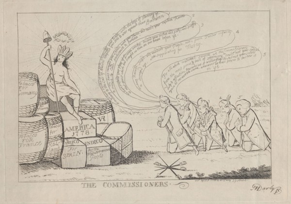 The Commissioners, April 1, 1778. Creator: Matthew Darly.